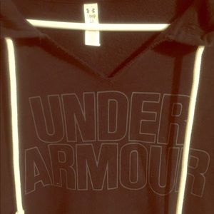 EUC black pullover v-neck hoodie